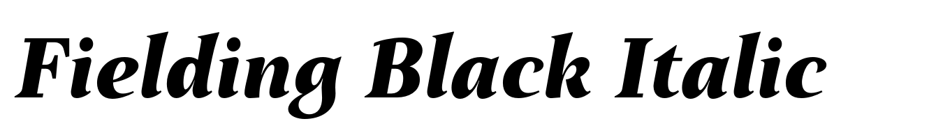 Fielding Black Italic